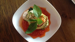 Smoked Burrata in an Arrabbiata Sauce