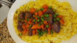 Venison Casserole Risotto Milanese